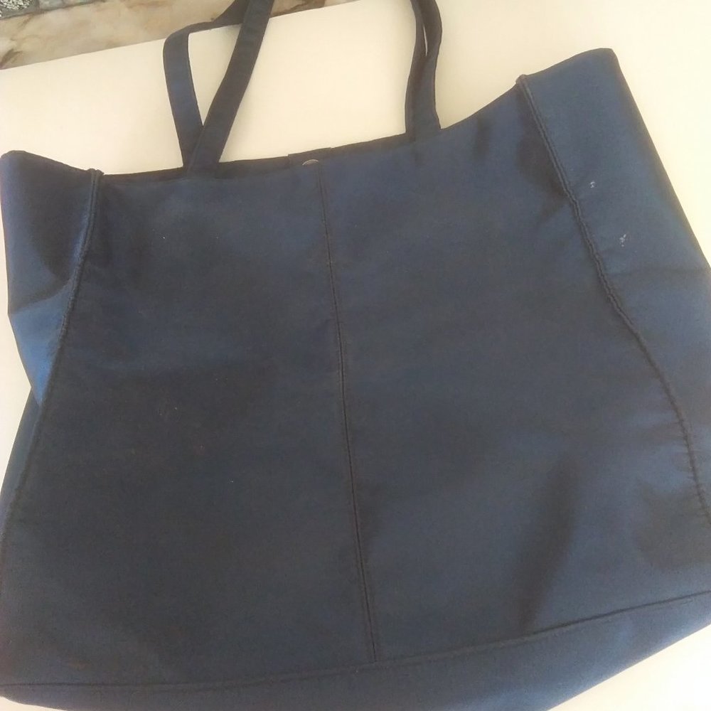 The Body Shop Navy Nylon Tote Bag